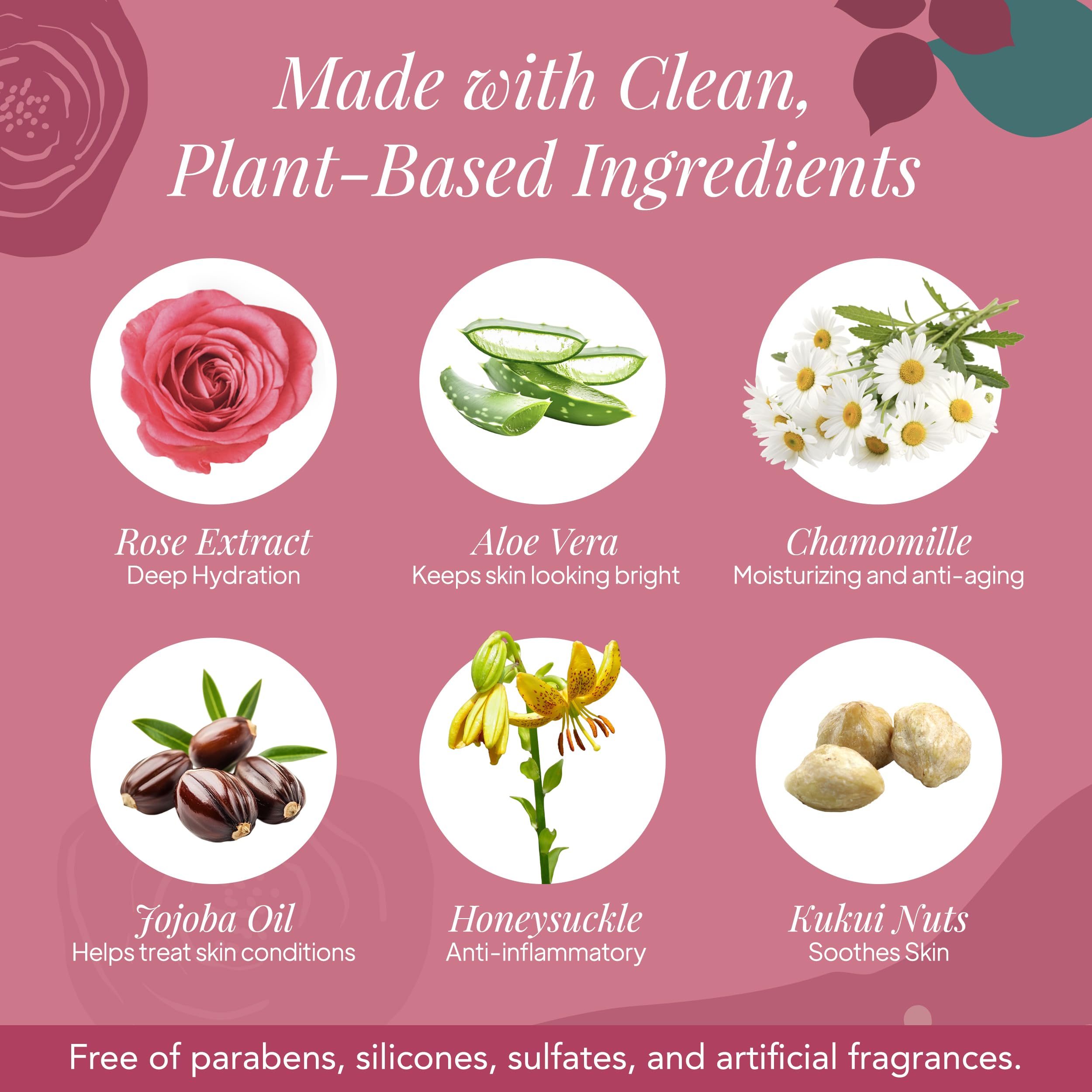 Saavy Naturals Deeply Hydrating Body Cream – Bulgarian Rose, 2 x 8.5 oz, Plant-Based & USA Made