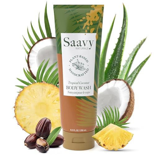 Saavy Naturals Deeply Hydrating Body Cream – Tropical Coconut, 2-Pack