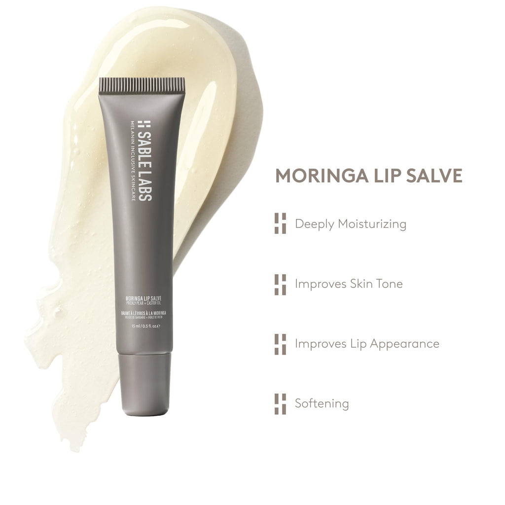 S'ABLE Labs Moringa Lip Salve – Deep Hydration with Prickly Pear & Castor Oil (15 mL)
