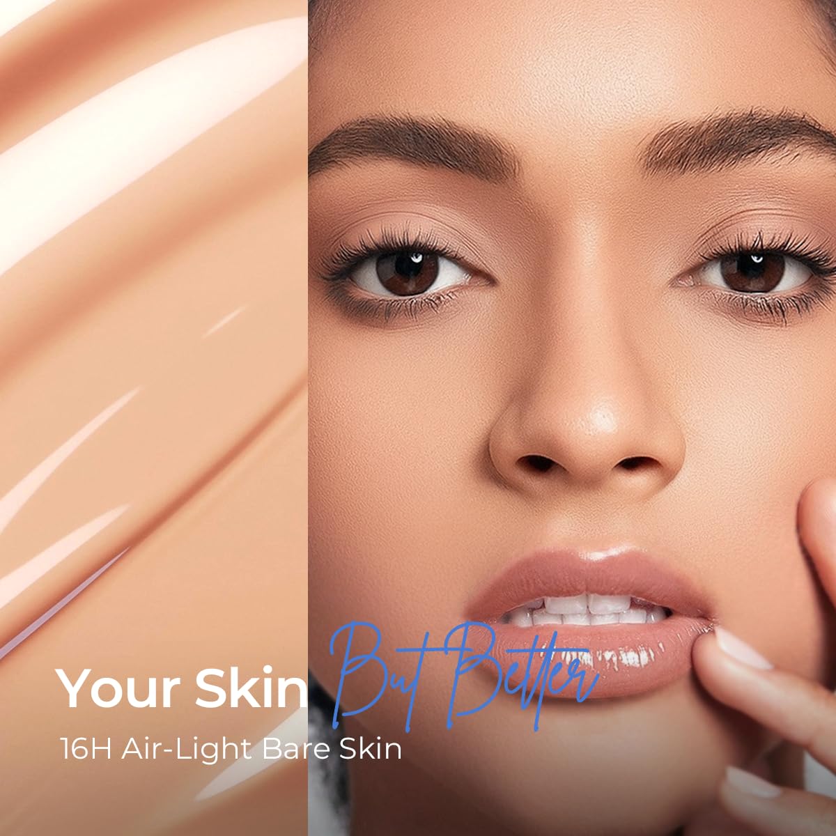 SACE LADY Bare Touch Skin Tint SPF30 – Skin-Like Serum Tint, 16HR Wear (#04 Beige Glow)