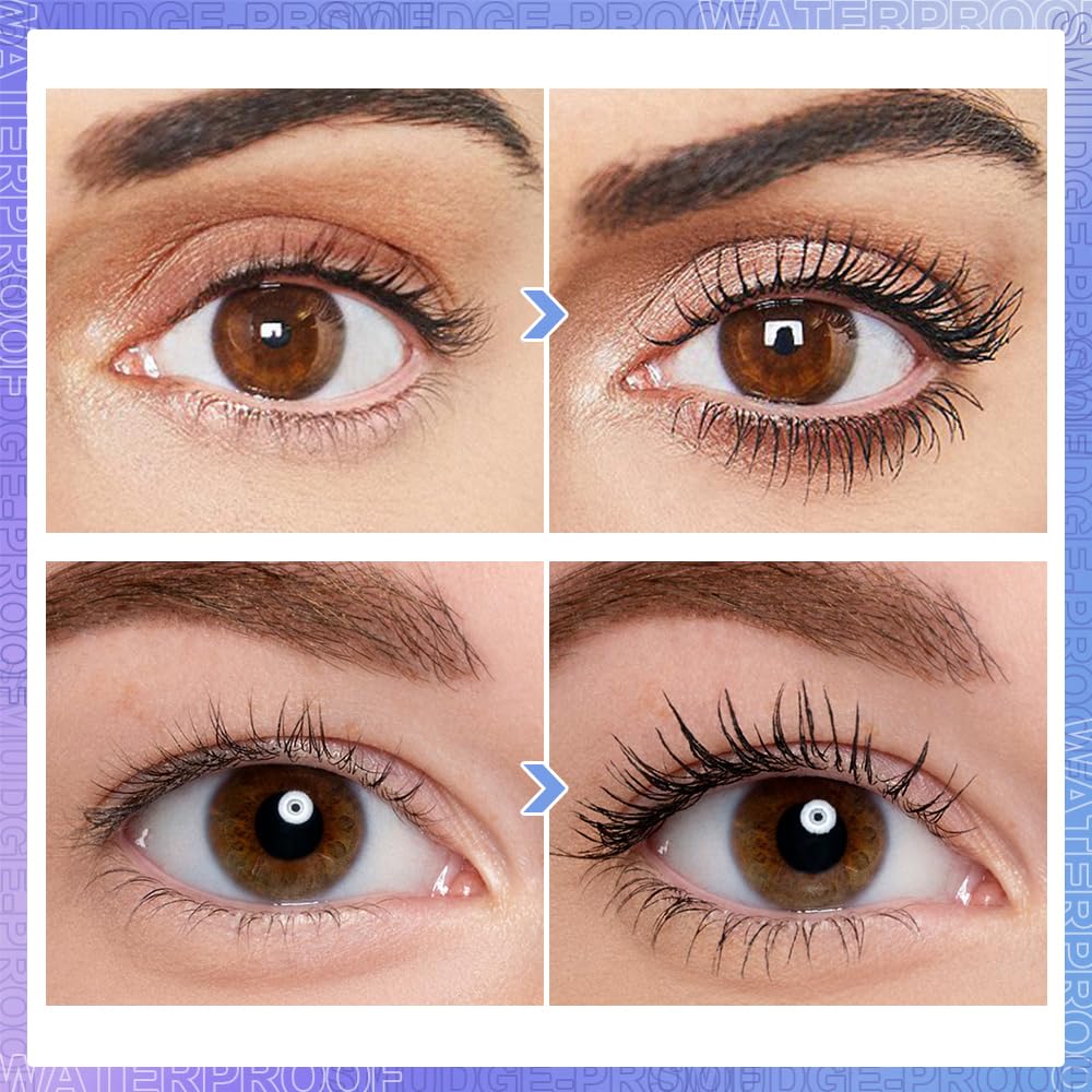SACE LADY Black Mascara – Waterproof, Volume & Length, Smudge-Proof, Natural Look