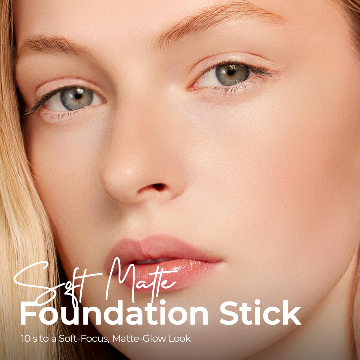 SACE LADY Foundation Stick with Built-In Brush | Soft Matte Finish SPF 30, 0.4 Oz