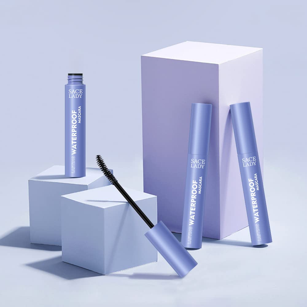 SACE LADY Black Mascara – Waterproof, Volume & Length, Smudge-Proof, Natural Look