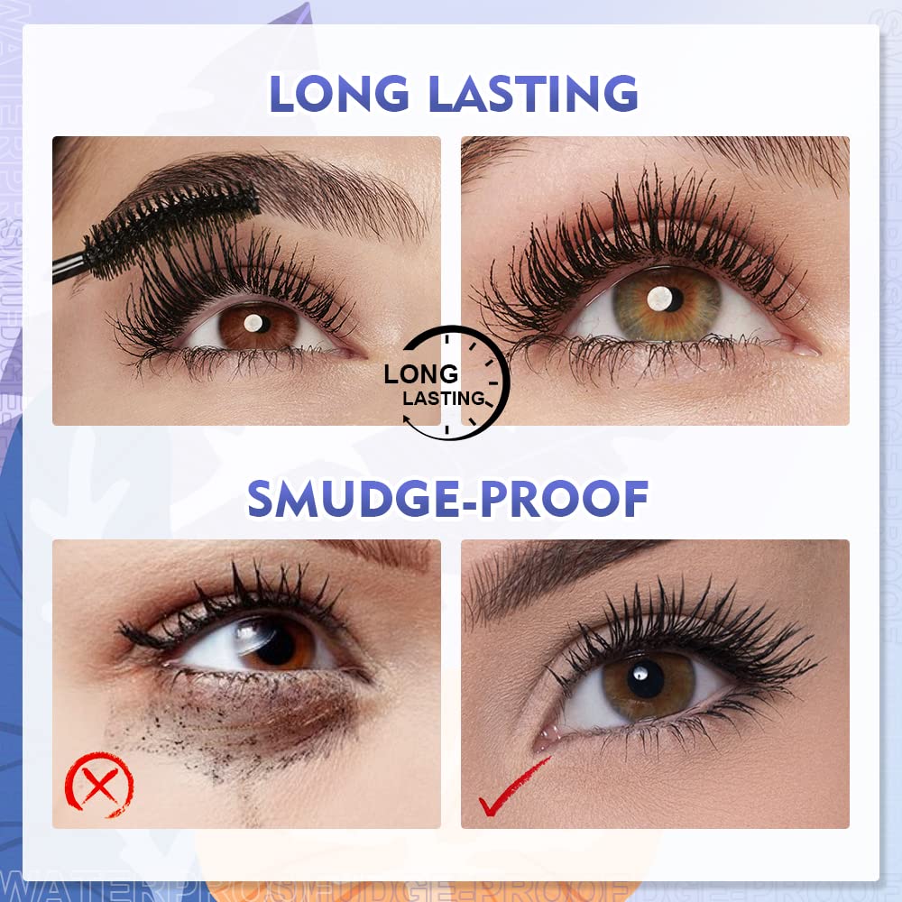 SACE LADY Black Mascara – Waterproof, Volume & Length, Smudge-Proof, Natural Look