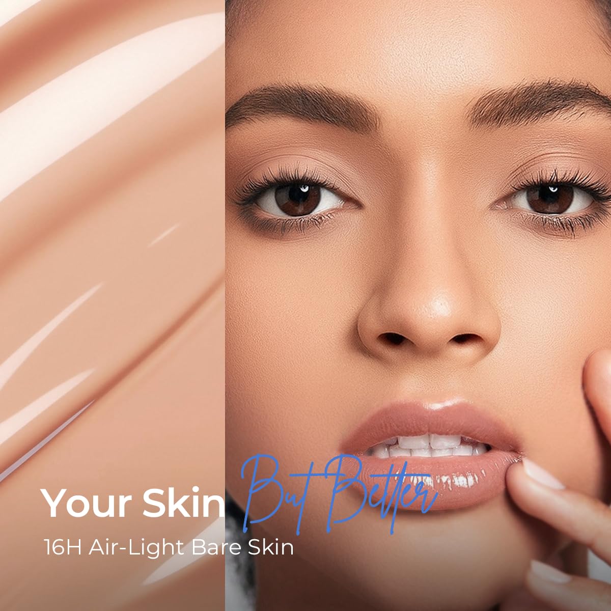 SACE LADY Bare Touch Skin Tint SPF 30 – Skin-Like Serum Tinted Moisturizer, 16HR Wear (#05 Golden Buff)