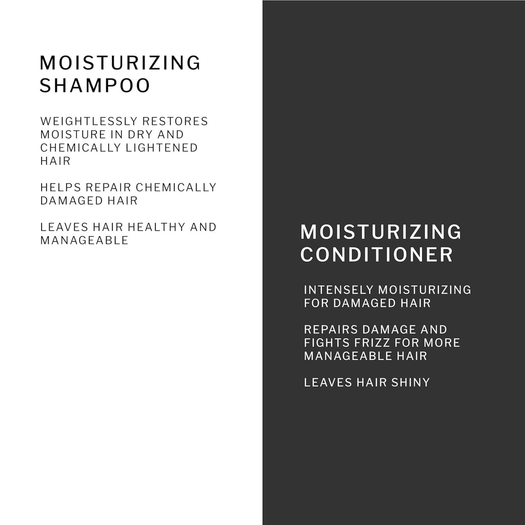 SACHAJUAN Moisturizing Shampoo & Conditioner Set | Ocean Silk Technology & Argan Oil (33.5 oz each)