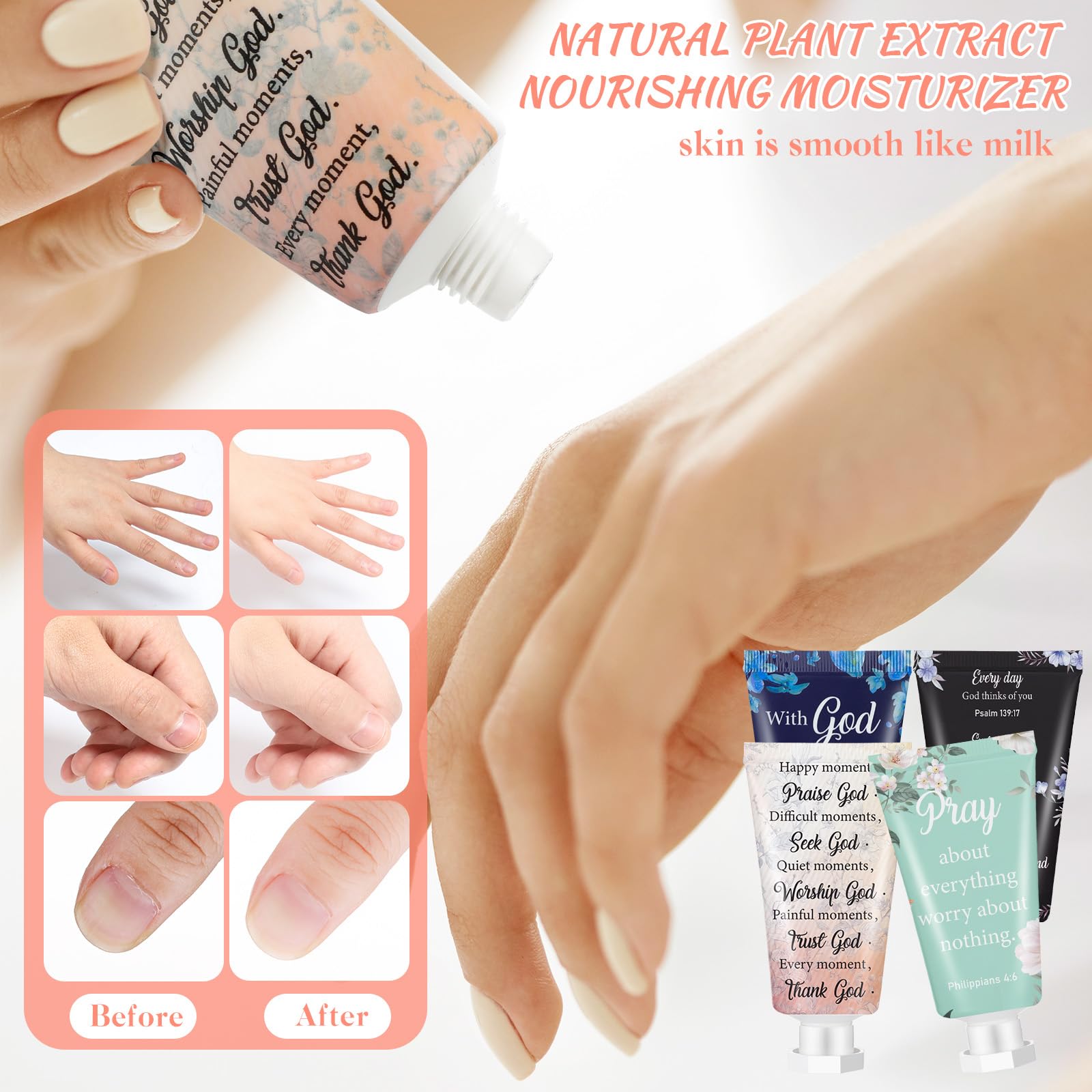 Sacubee 36-Piece Christian Hand Cream Bulk Gift Set – Bible Verse Lotion for Women