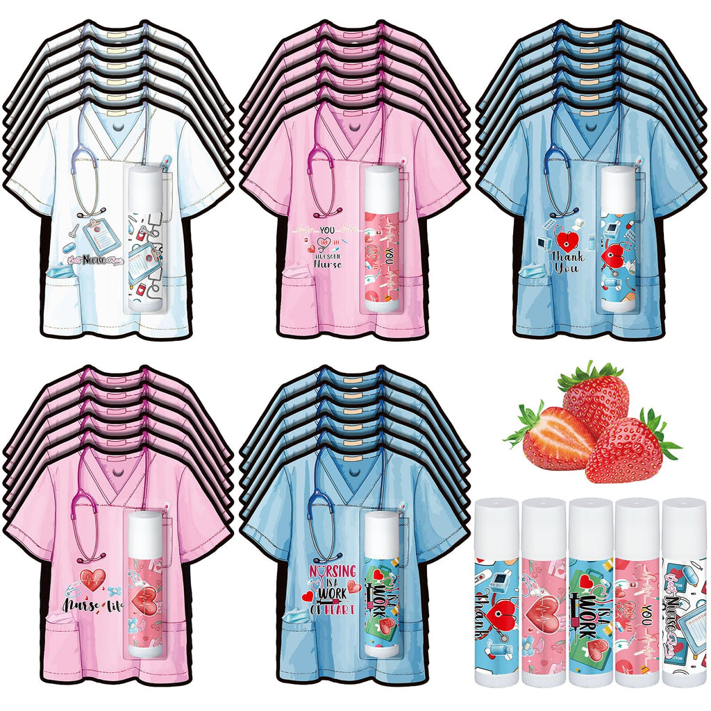Sacubee 30-Pack Nurses Appreciation Lip Balm – Bulk Gifts for Nurses Week