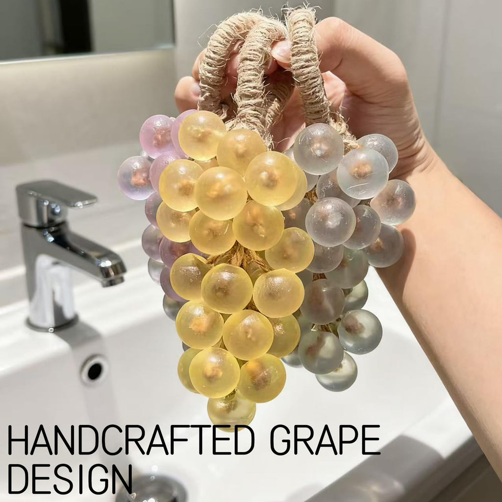sacxi Grape Soap on a Rope – Handmade Aromatic Bar Soap for Hands & Bath (Blue Jasmine Scent)