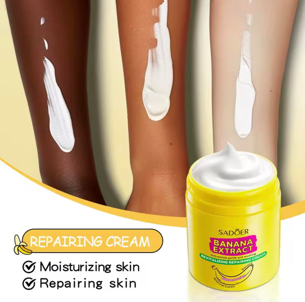 SADOER Banana Extract Anti-Wrinkle Revitalizing Cream – Deep Hydration & Repair