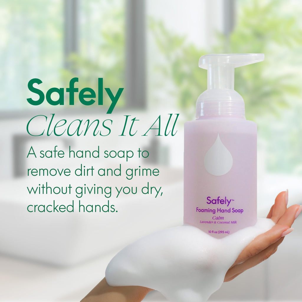 Safely Foaming Hand Soap – Fresh Citrus 6-Pack, Coconut Conditioning, 10 Fl Oz Each