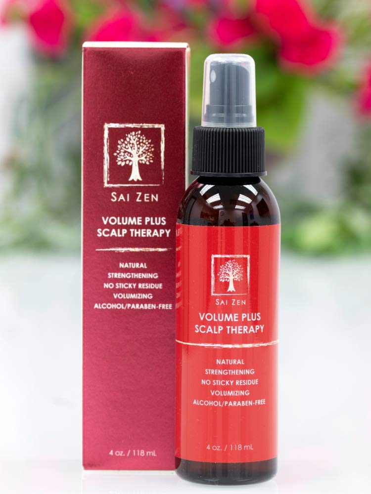 Sai Zen Volume Plus Scalp Therapy Spray – Post‑Shower Hair Strengthening Formula | Made in USA | Alcohol & Paraben Free, 4 oz