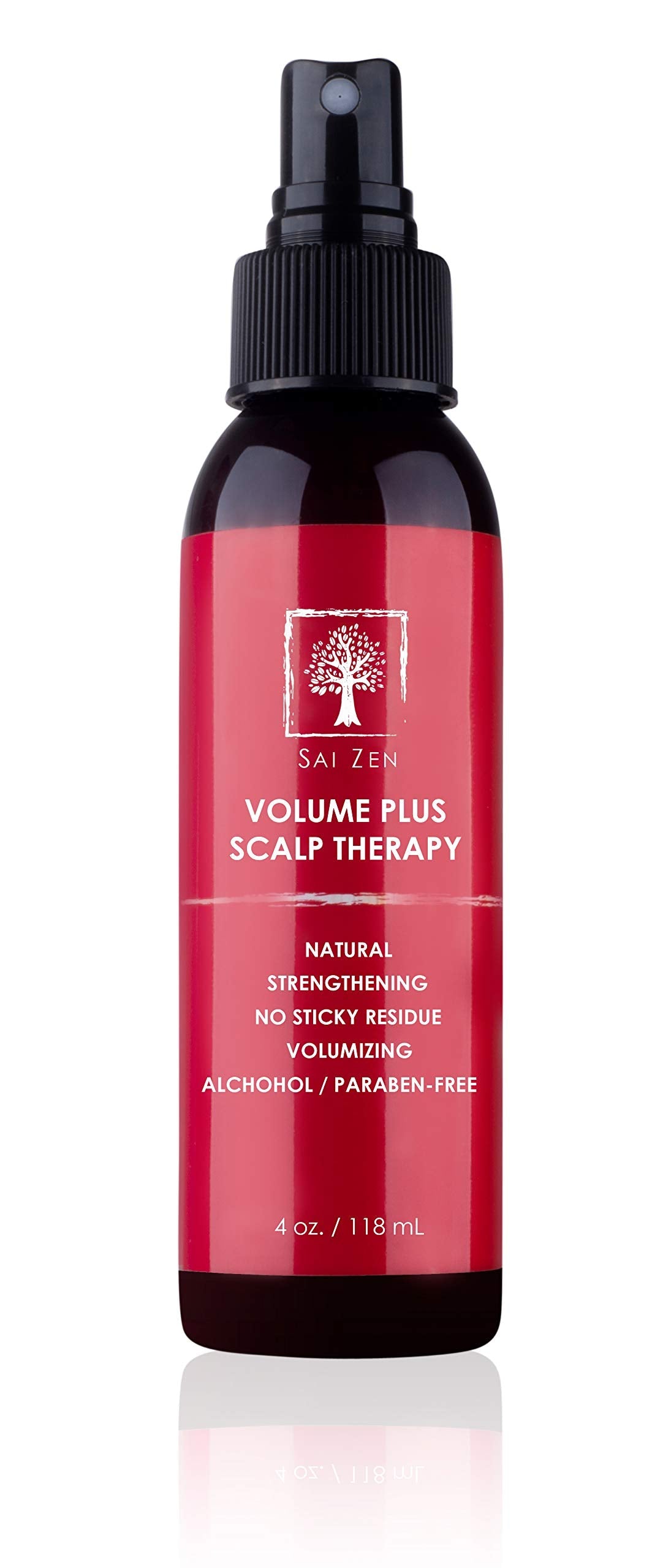 Sai Zen Volume Plus Scalp Therapy Spray – Post‑Shower Hair Strengthening Formula | Made in USA | Alcohol & Paraben Free, 4 oz