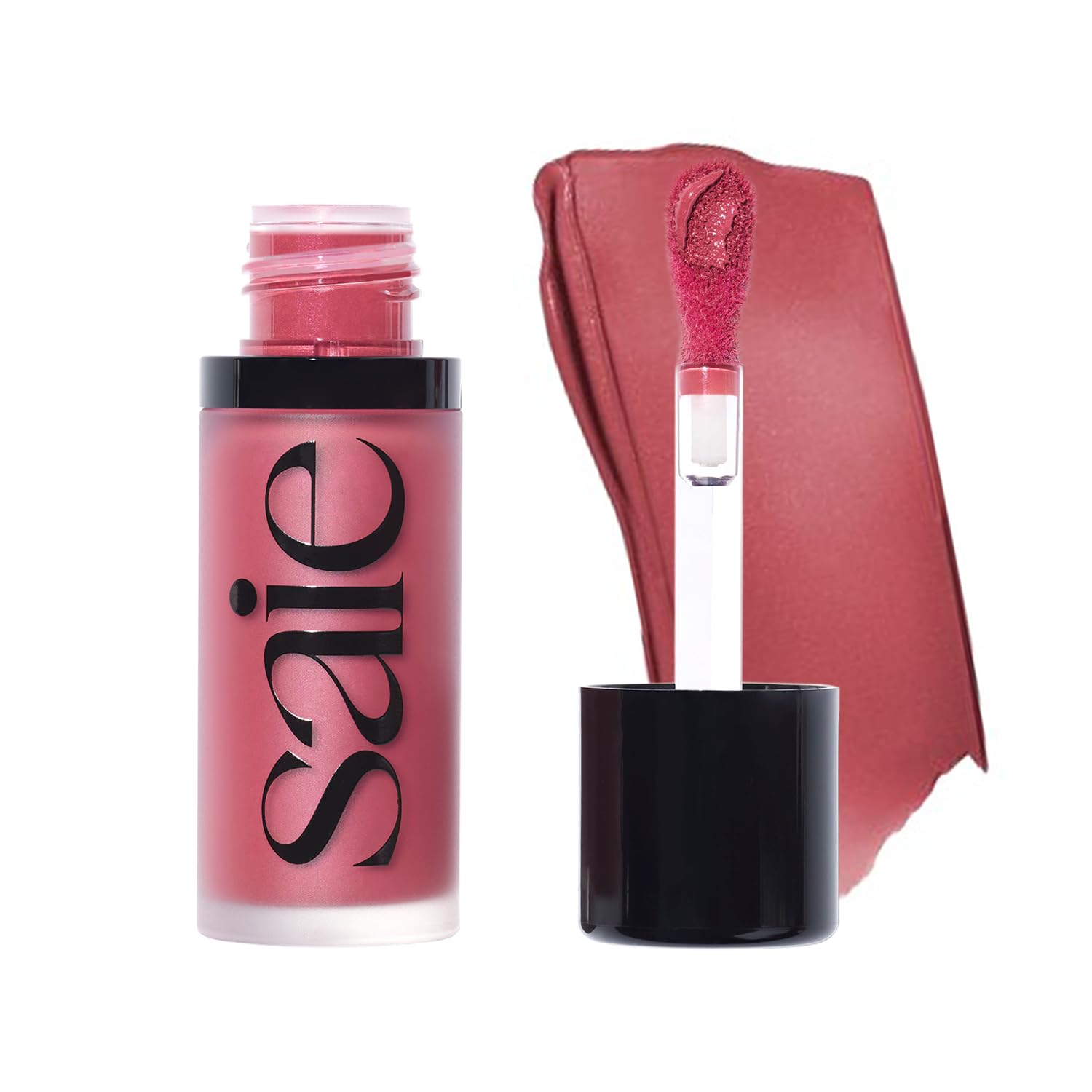 Saie Dew Liquid Blush for Cheeks - Hydrating Buildable Cream Blush Stick | Natural Glow