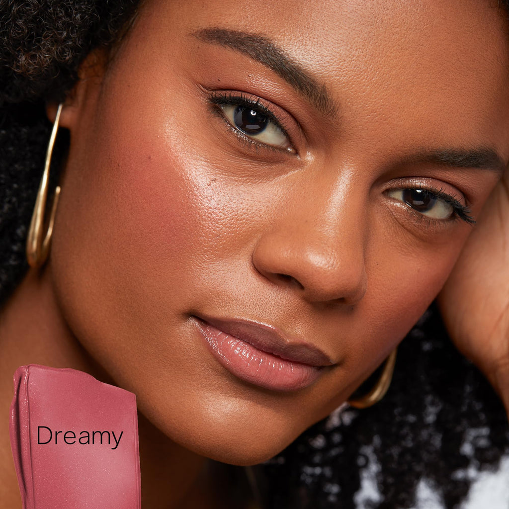 Saie Dew Liquid Blush for Cheeks - Hydrating Buildable Cream Blush Stick | Natural Glow