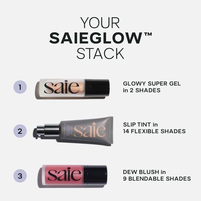 Saie Dew Liquid Blush for Cheeks – Hydrating, Buildable Cream Tint for a Natural Glow
