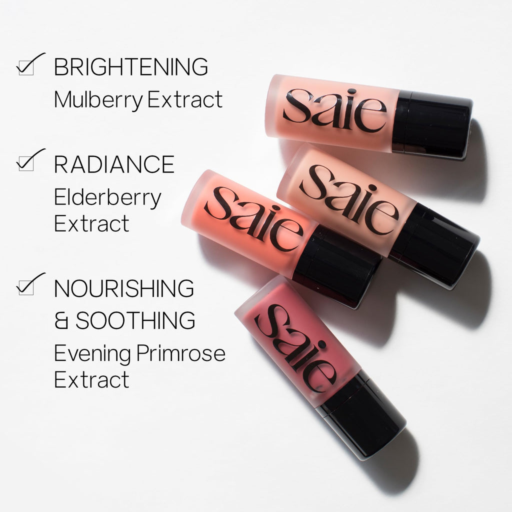 Saie Dew Liquid Blush for Cheeks – Hydrating, Buildable Cream Tint for a Natural Glow