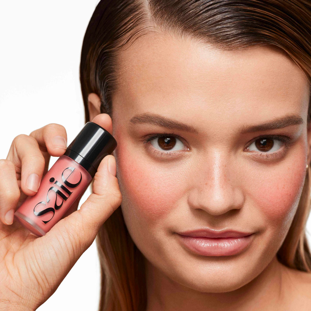 Saie Dew Liquid Blush for Cheeks in Sweetie - Hydrating, Buildable Glow Cream Blush