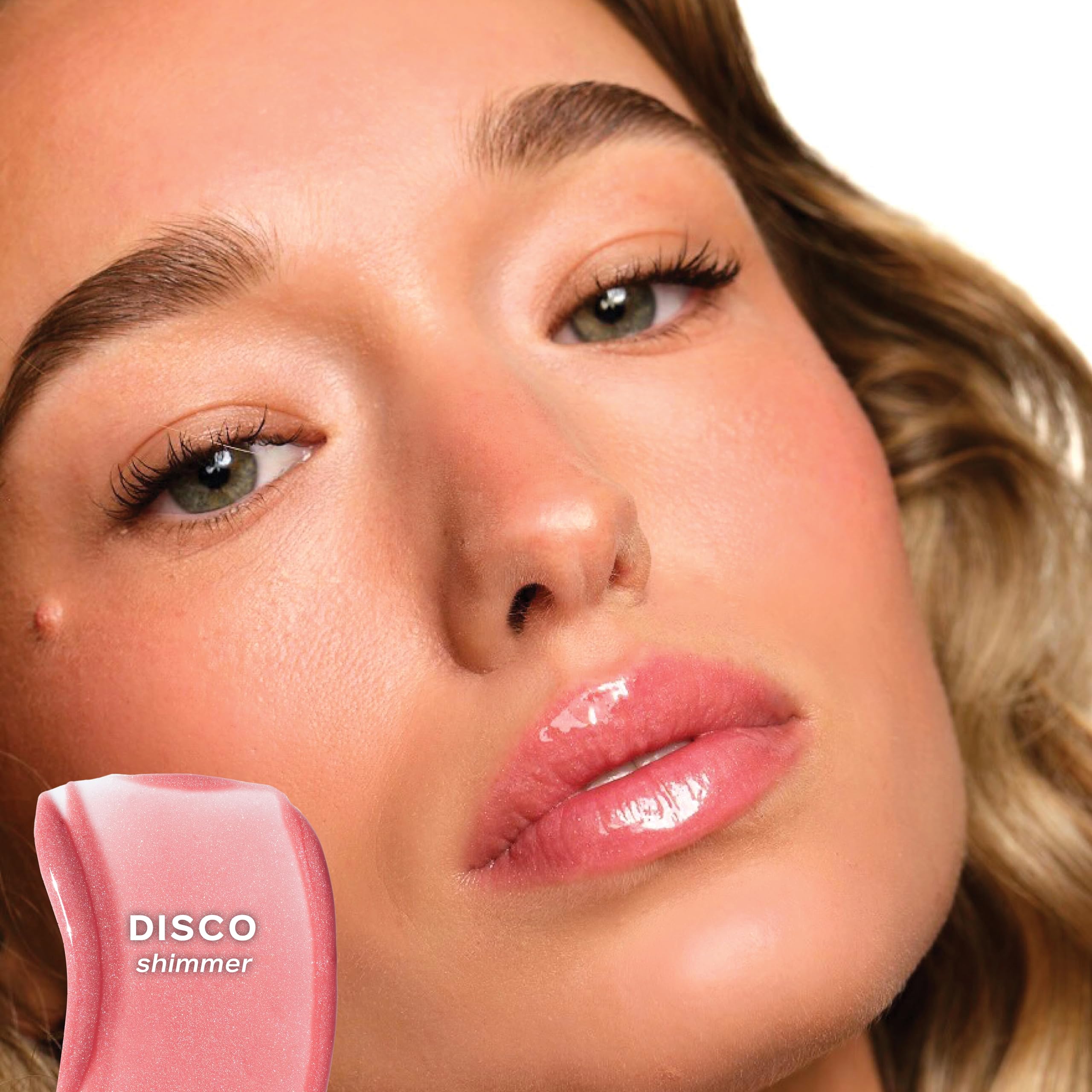 Saie Glossybounce Lip Gloss-Oil Hybrid – Hydration & Shine (Disco)