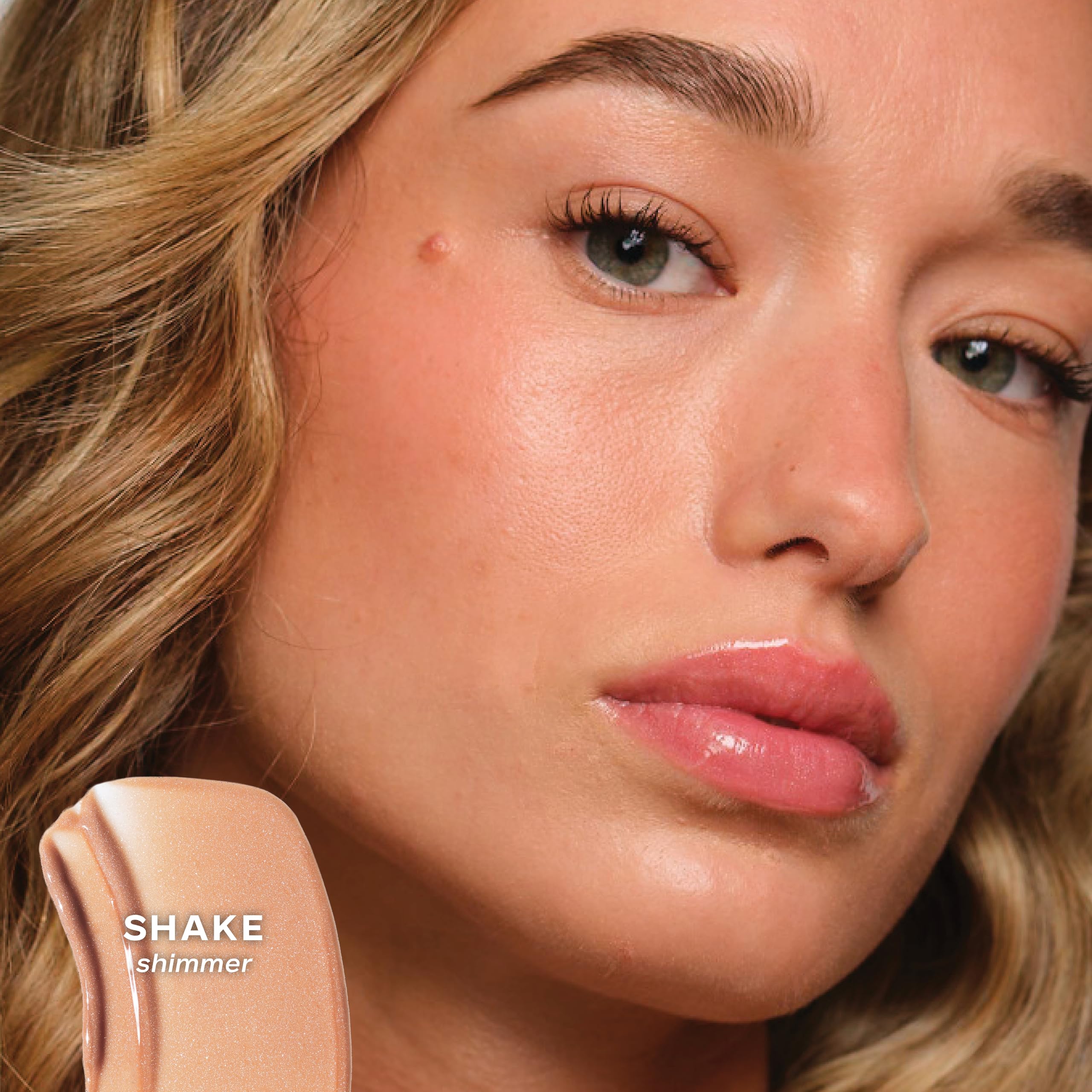 Saie Glossybounce Lip Gloss-Oil Hybrid with Hyaluronic Acid & Jojoba Oil | Non-Sticky, Ultra-Shiny Lips