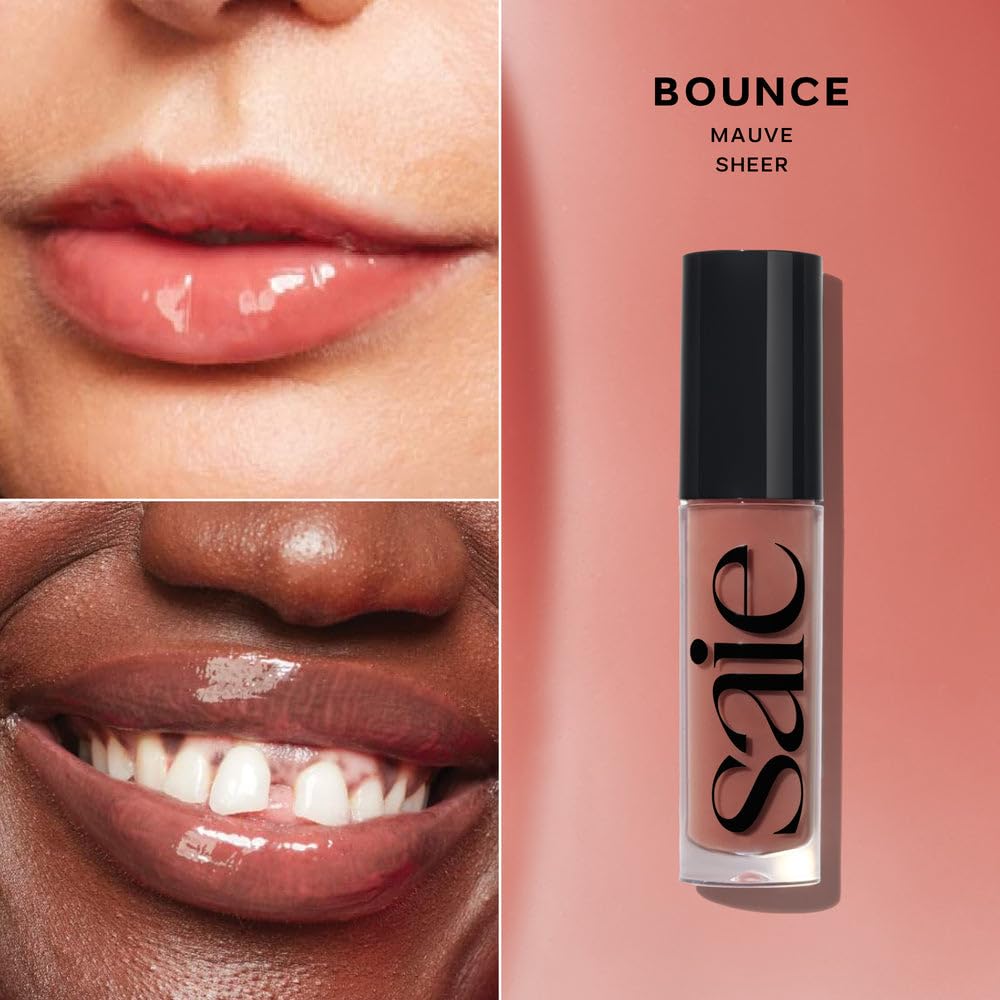 Saie Glossybounce Duo – Hydrating Tinted Lip Oil & Lip Gloss Set (Bounce & Disco)
