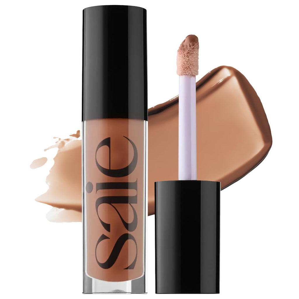 Saie Glossybounce: Hydrating Lip Gloss & Lip Oil Hybrid with Hyaluronic Acid & Jojoba – Non-Sticky, Ultra-Shiny (.17 oz)
