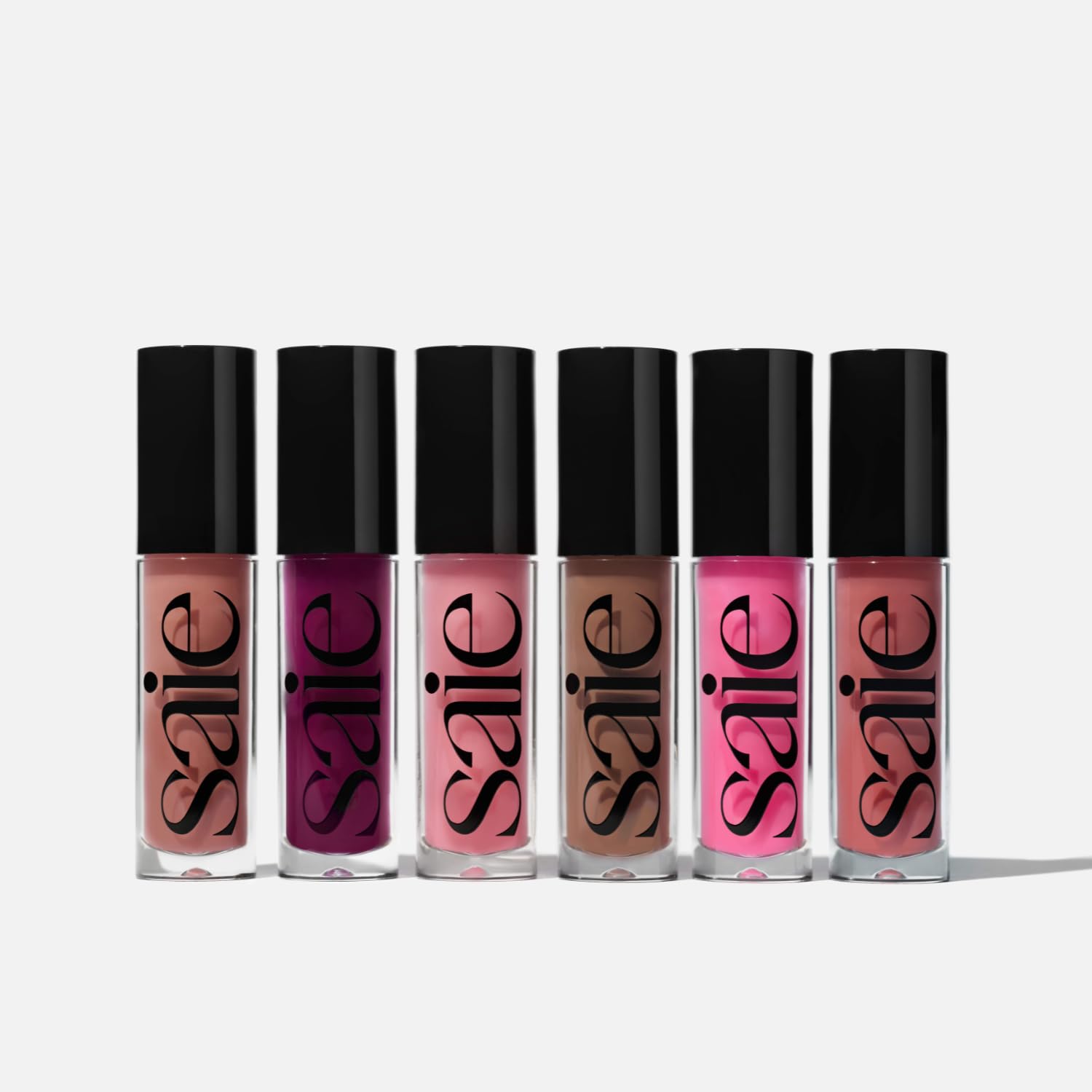 Saie GlossyBounce Lip Gloss-Oil Hybrid – Hydrating, Non-Sticky Shine