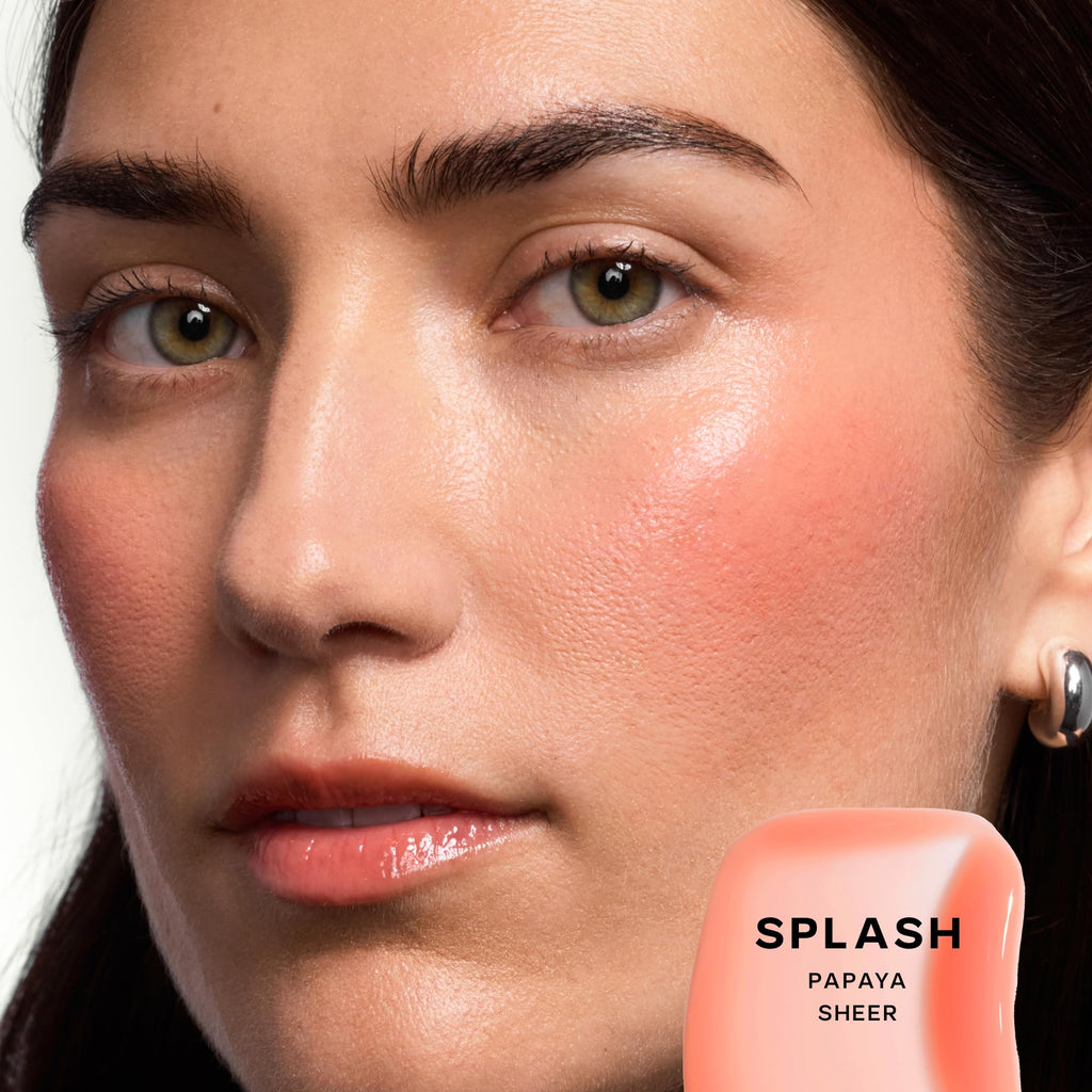 Saie Glossybounce Lip Gloss & Lip Oil Hybrid | Hyaluronic Acid + Jojoba | Non Sticky, Ultra Shine