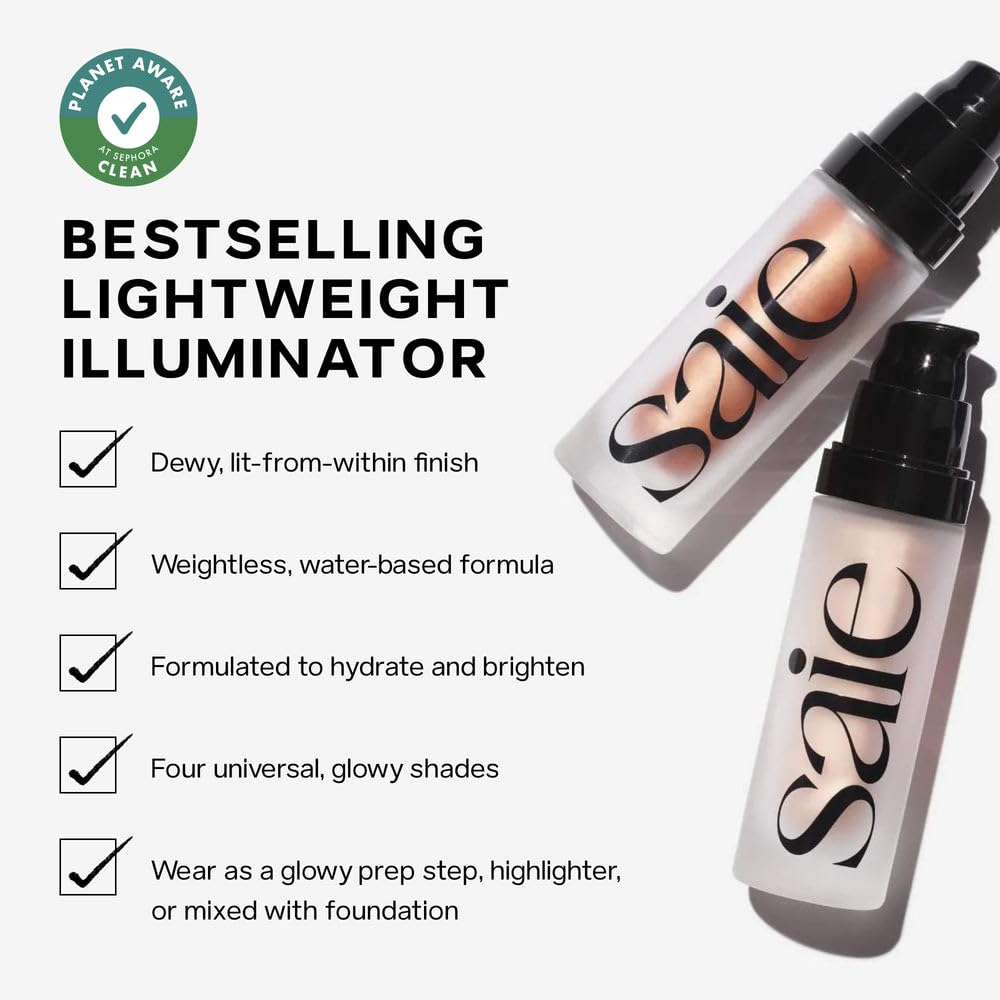 Saie Blush & Glow Gift Set: Dew Blush Lady & Glowy Super Gel Warmglow