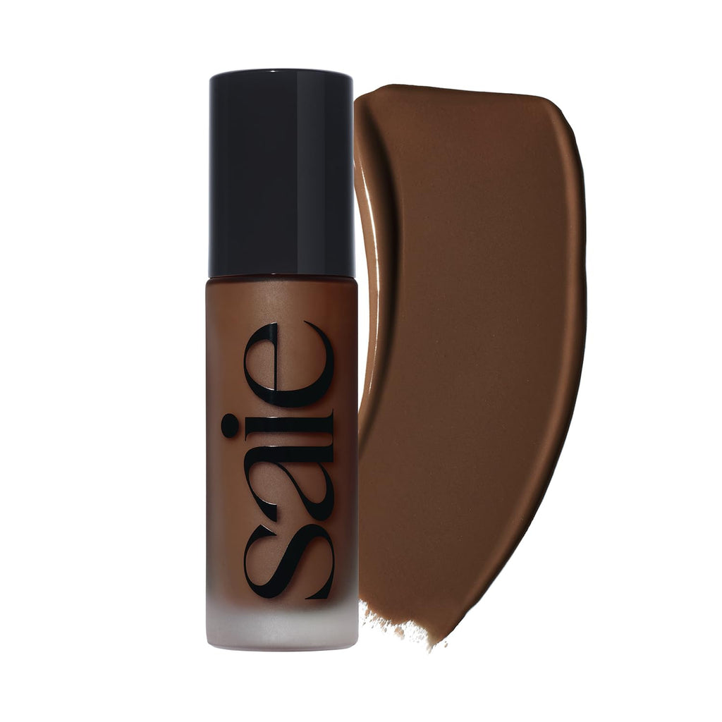 Saie Glowy Super Skin Tint Foundation Shade 35 – Weightless, Dewy Skin Care Serum Hybrid