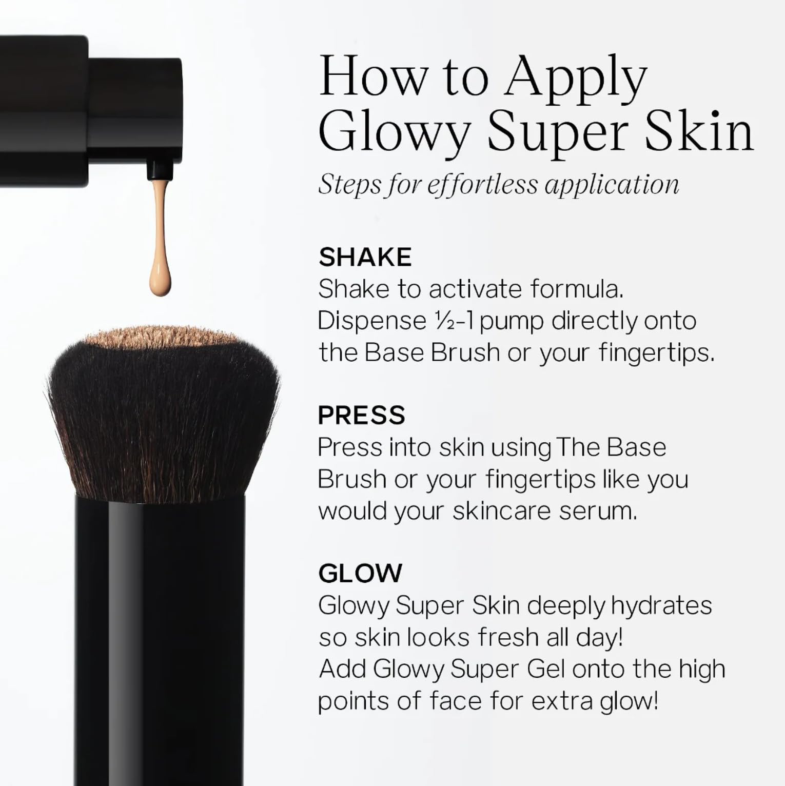 Saie Glowy Super Skin Tint Foundation Shade 35 – Weightless, Dewy Skin Care Serum Hybrid