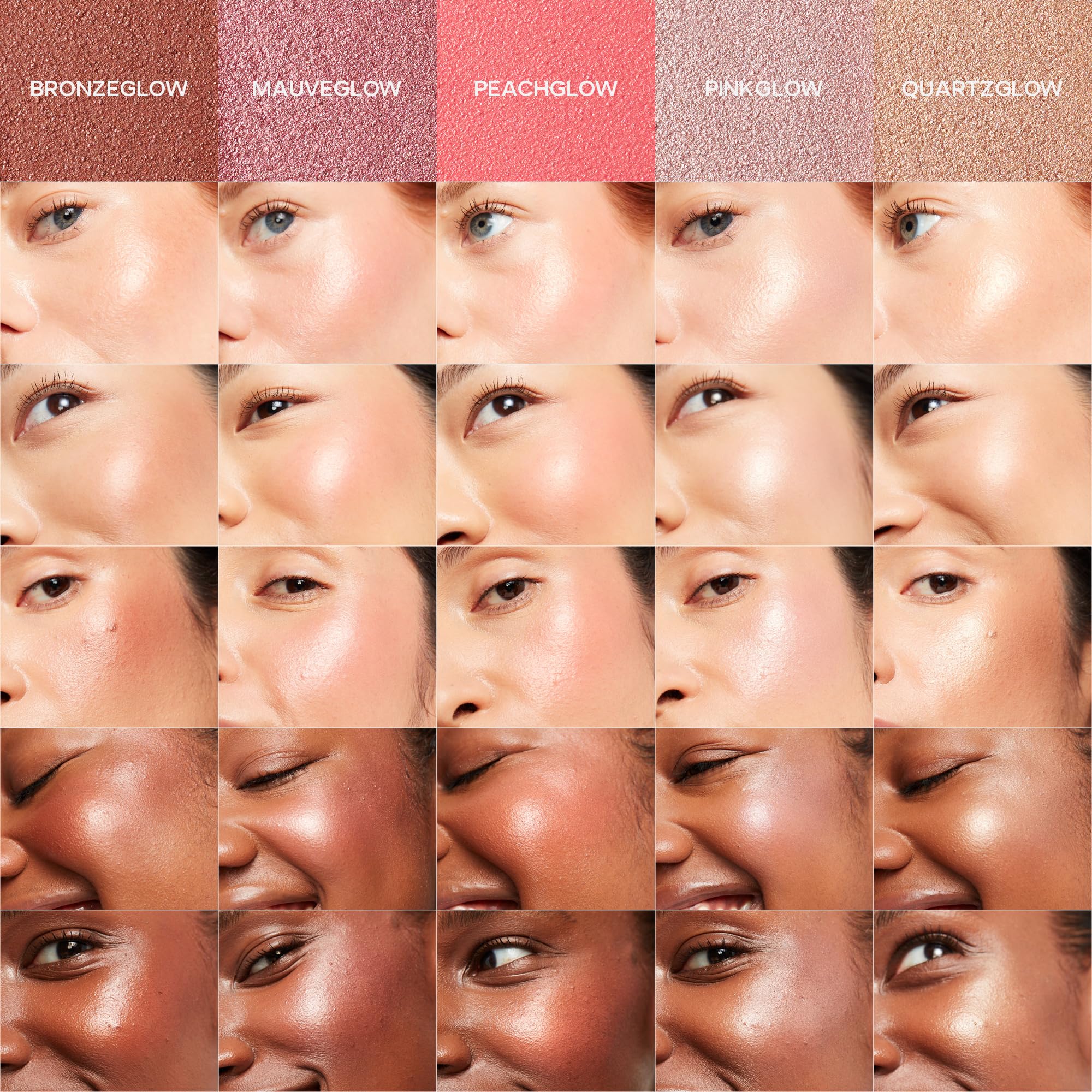 Saie Glow Sculpt: Refillable Cream Blush & Highlighter in Quartzglow