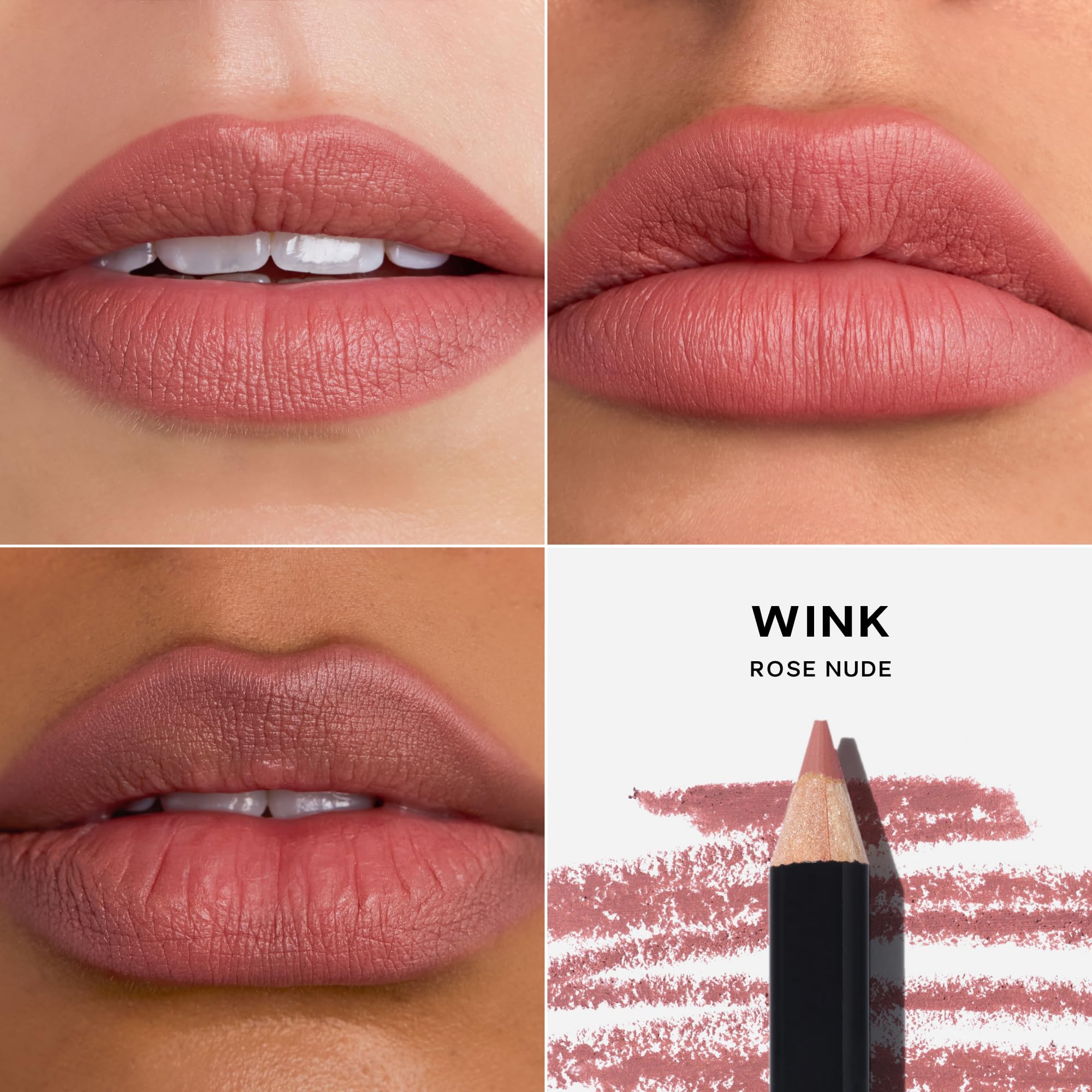 Saie Lip Liner 101 – Creamy Soft Matte Lip Pencil with Shea Butter & Jojoba Oil | Wink (0.05 oz)