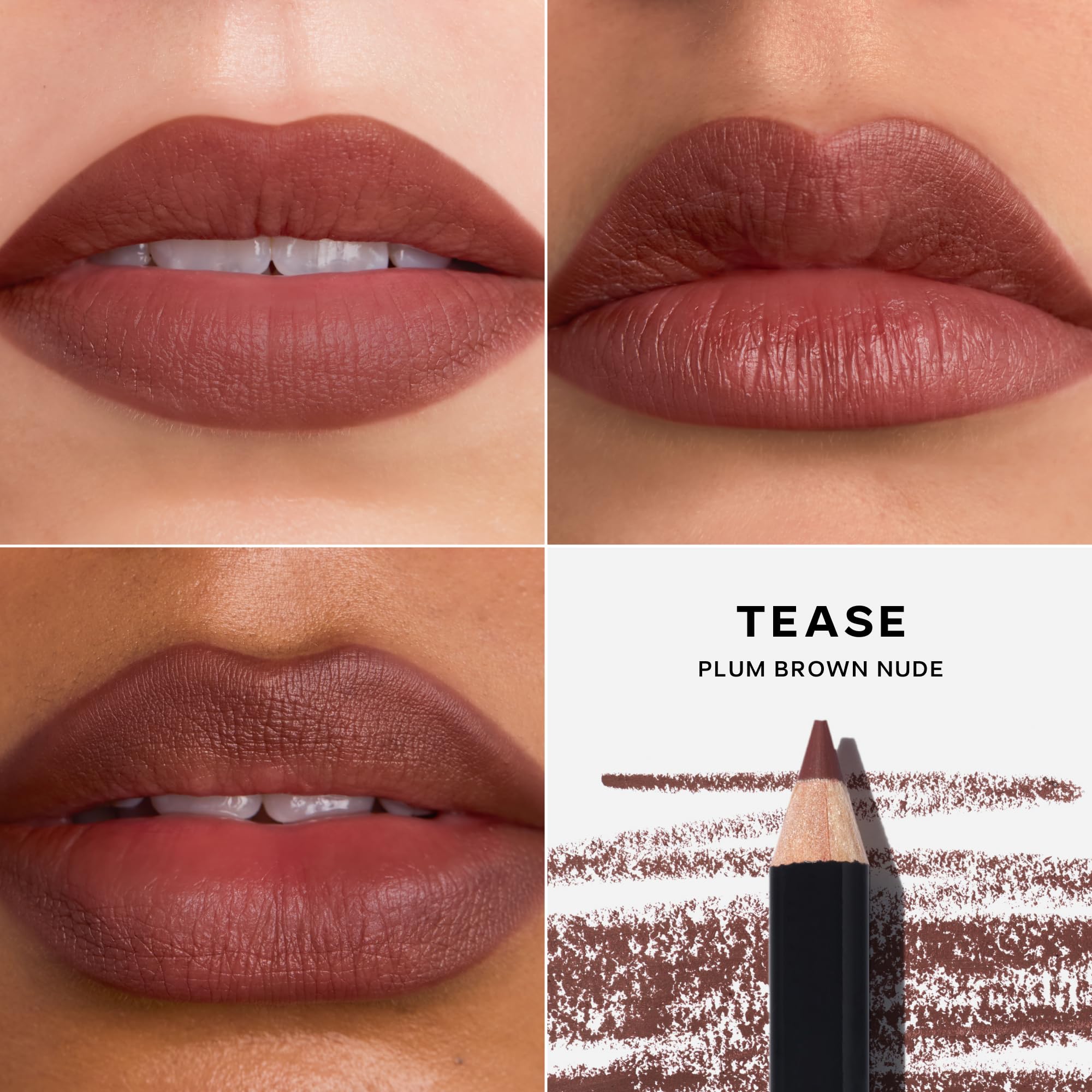 Saie Lip Liner 101 – Creamy Soft Matte Lip Pencil with Shea Butter & Jojoba Oil