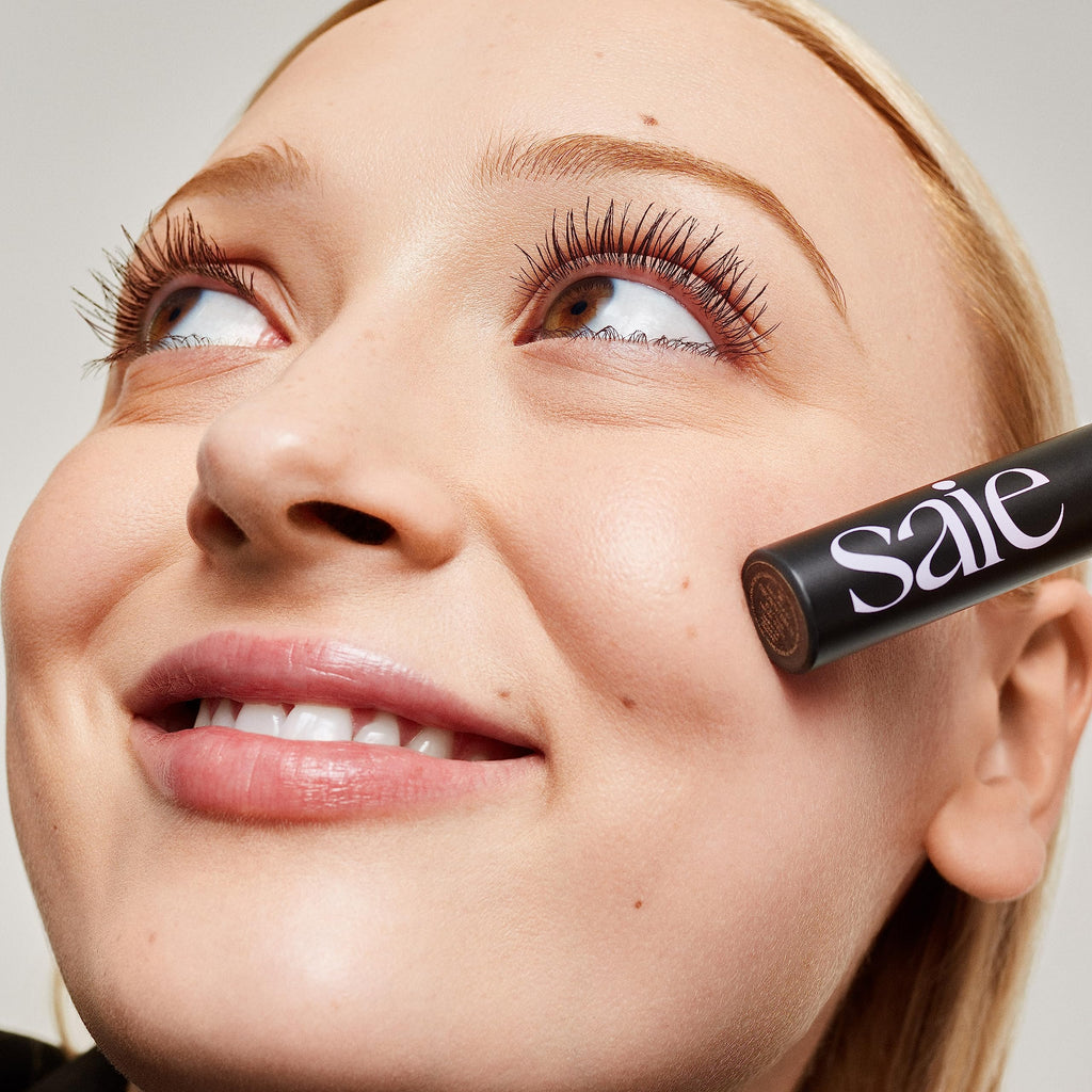 Saie Mascara 101 Brown – Lash Lengthening Mascara with Buildable Volume & Conditioning (0.31 oz)