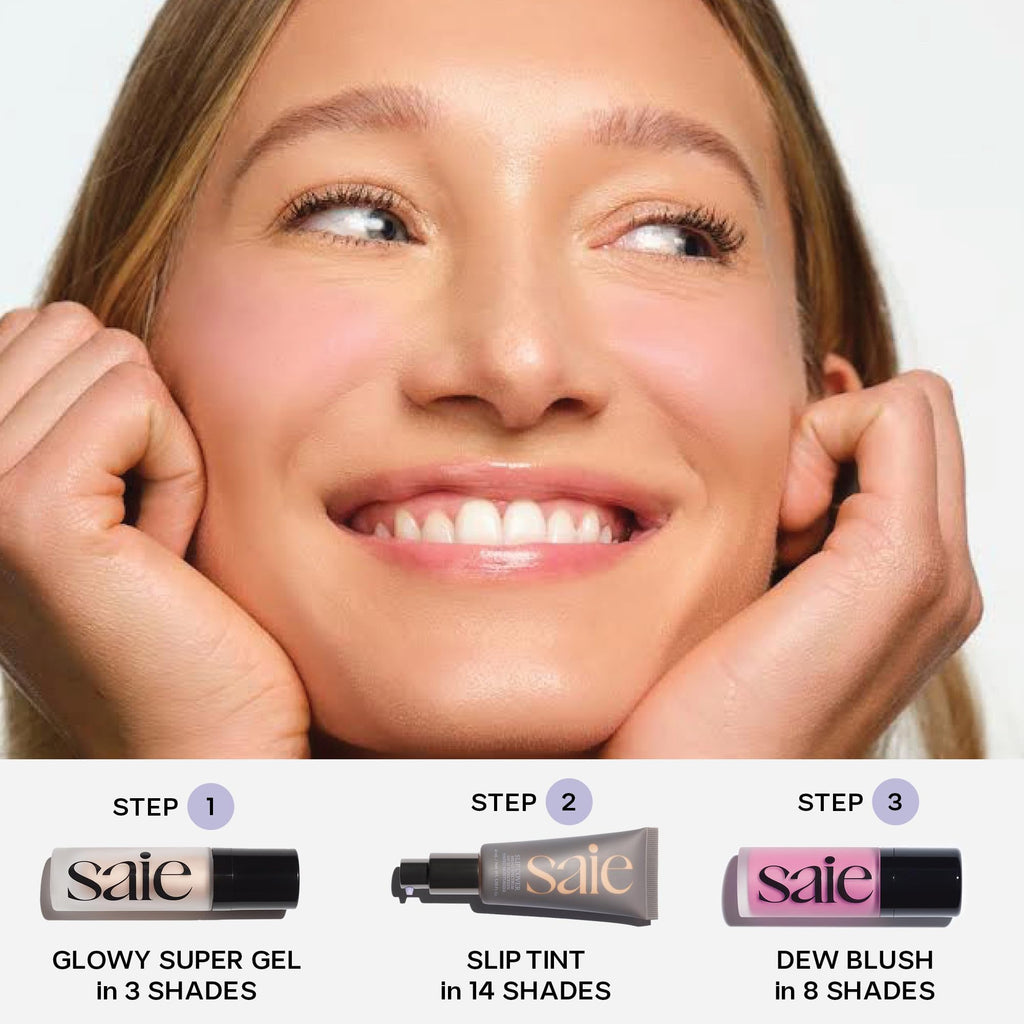 Saie Mini Glowy Super Gel Sunglow – Hydrating Primer & Illuminating Serum (0.5 oz)
