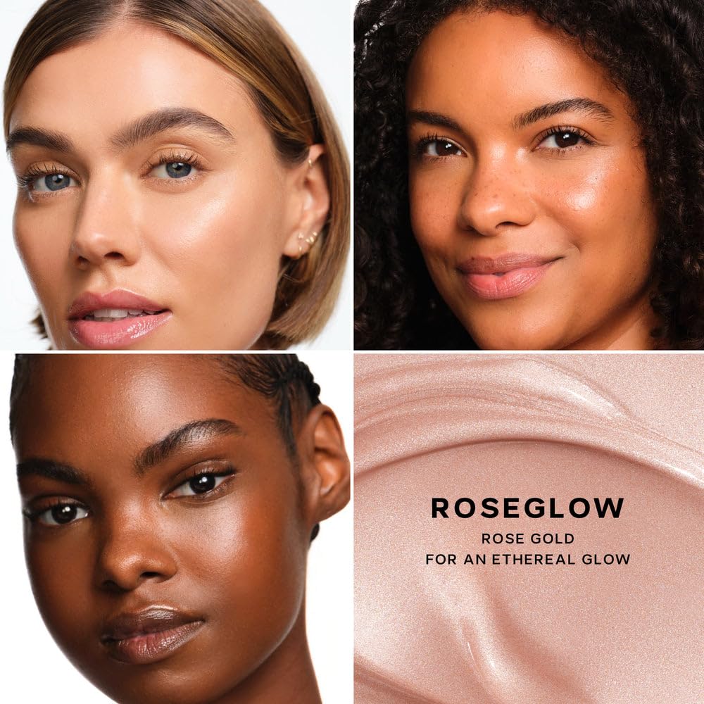 Saie Mini Glowy Super Gel Trio Gift Set – Lightweight Primer & Liquid Highlighter (Starglow, Roseglow, Sunglow)