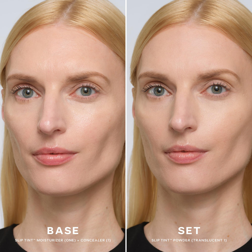 Saie Slip Tint Baked Setting Powder — Translucent, Skin-Like Blur (Very Light to Light, 0.24 oz)