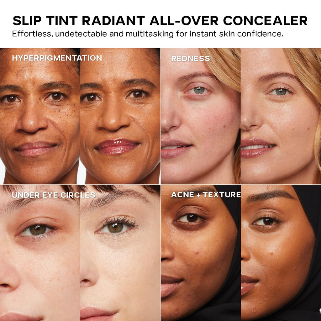 Saie Slip Tint Radiant Concealer & All-Over Makeup – Shade 25 (0.17 oz)
