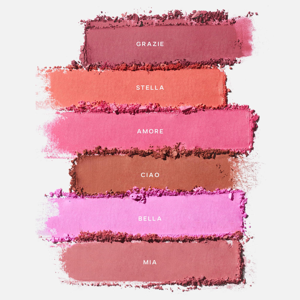 Saie SuperSuede Baked Blush in Mia – Talc-Free Hydrating Powder with Hyaluronic Acid (0.1 oz)