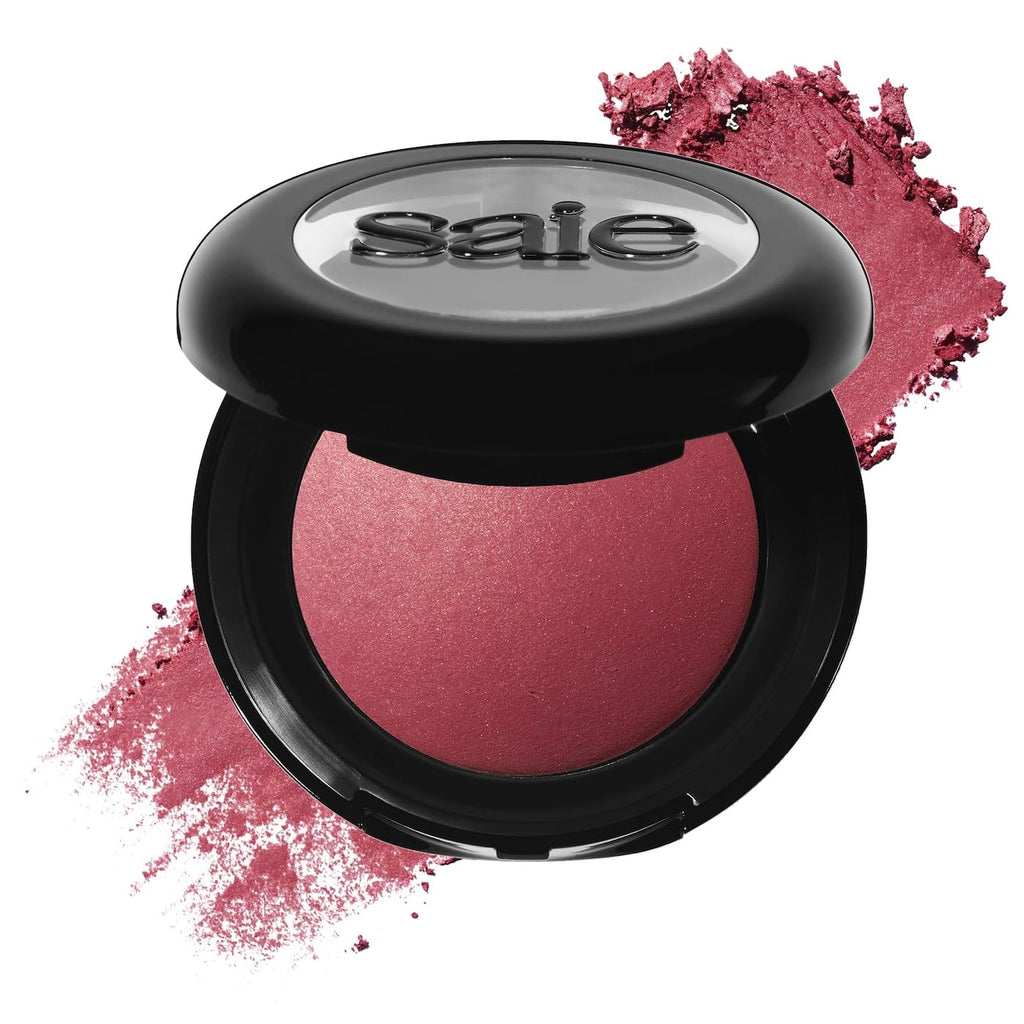 Saie SuperSuede Baked Blush in Grazie – Talc-Free Hydrating Cheek Color