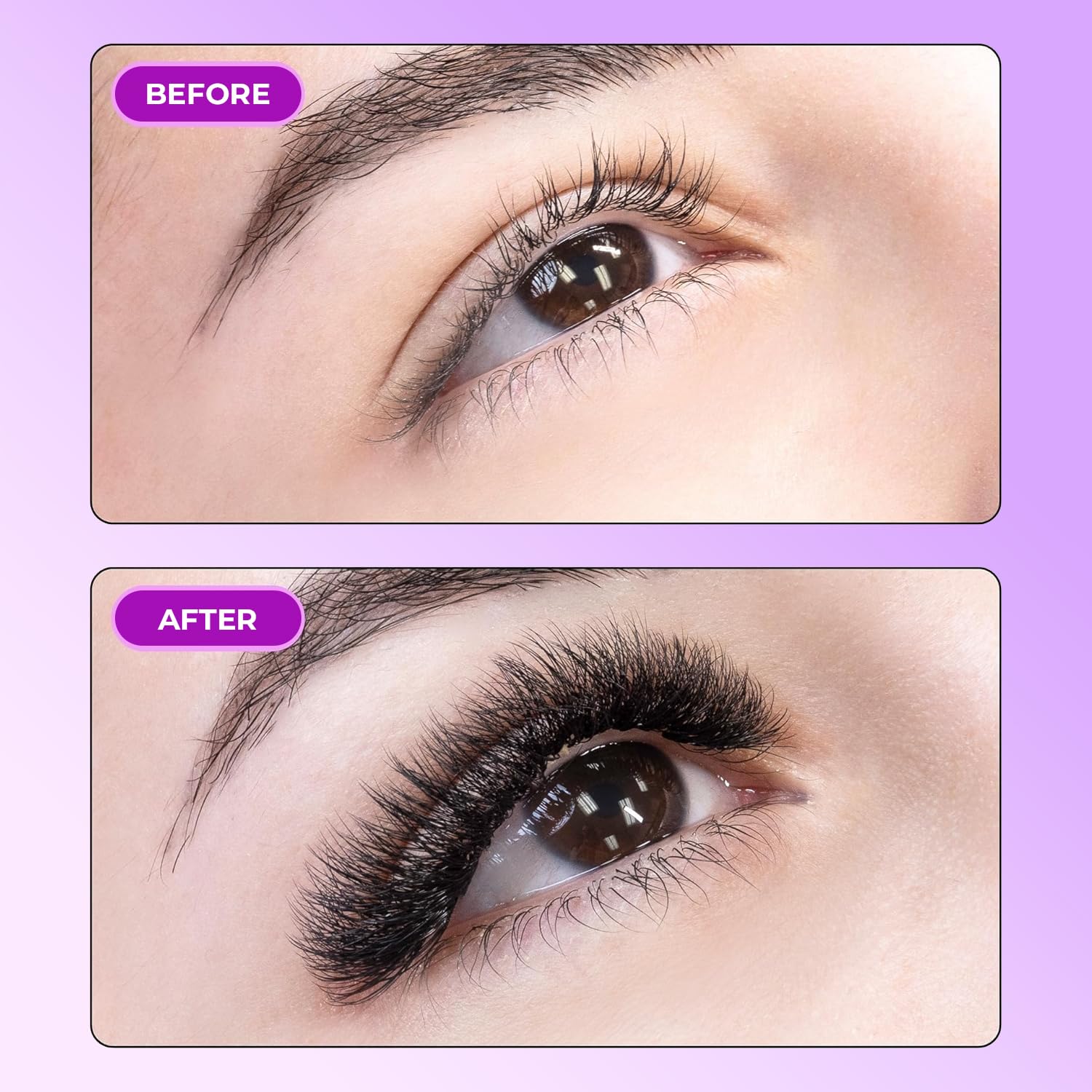 SAIGON LASH 500 pcs Narrow Promade Loose Fans – 10D 0.07 C Curl, 8–19 mm Mixed Length, Matte Black Handmade Lash Extensions