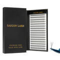 SAIGON LASH Wispy Promade Fans 3D-5D-6D-8D | Narrow Base Laser Tech Eyelash Extensions, Black D 0.07 7mm 5D