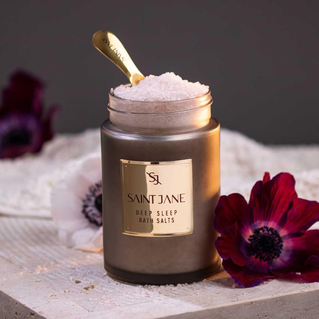 SAINT JANE Deep Sleep Bath Salts with Magnesium + Peptides | Floral Luxury Bath