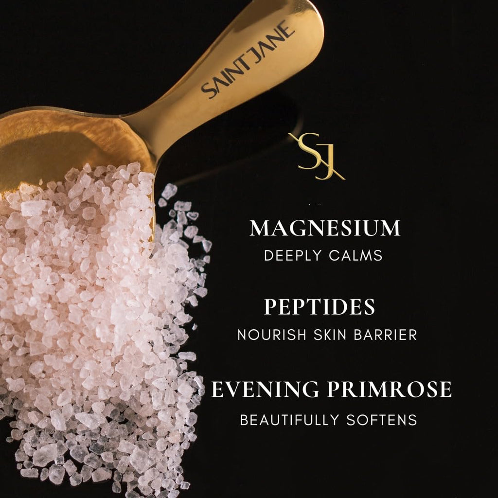 SAINT JANE Deep Sleep Bath Salts with Magnesium + Peptides | Floral Luxury Bath