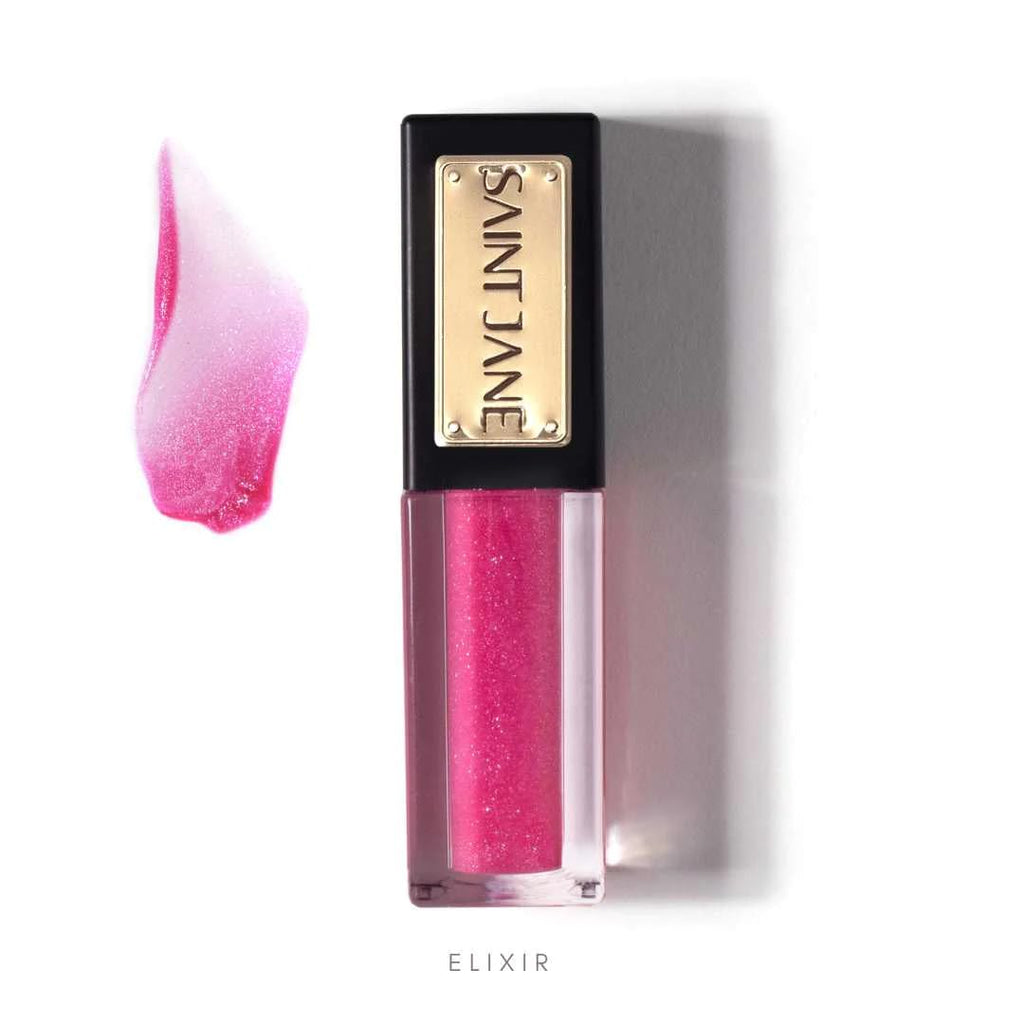 SAINT JANE Luxury Lip Oil Elixir – Vitamin C Infused, Floral-Infused Gloss
