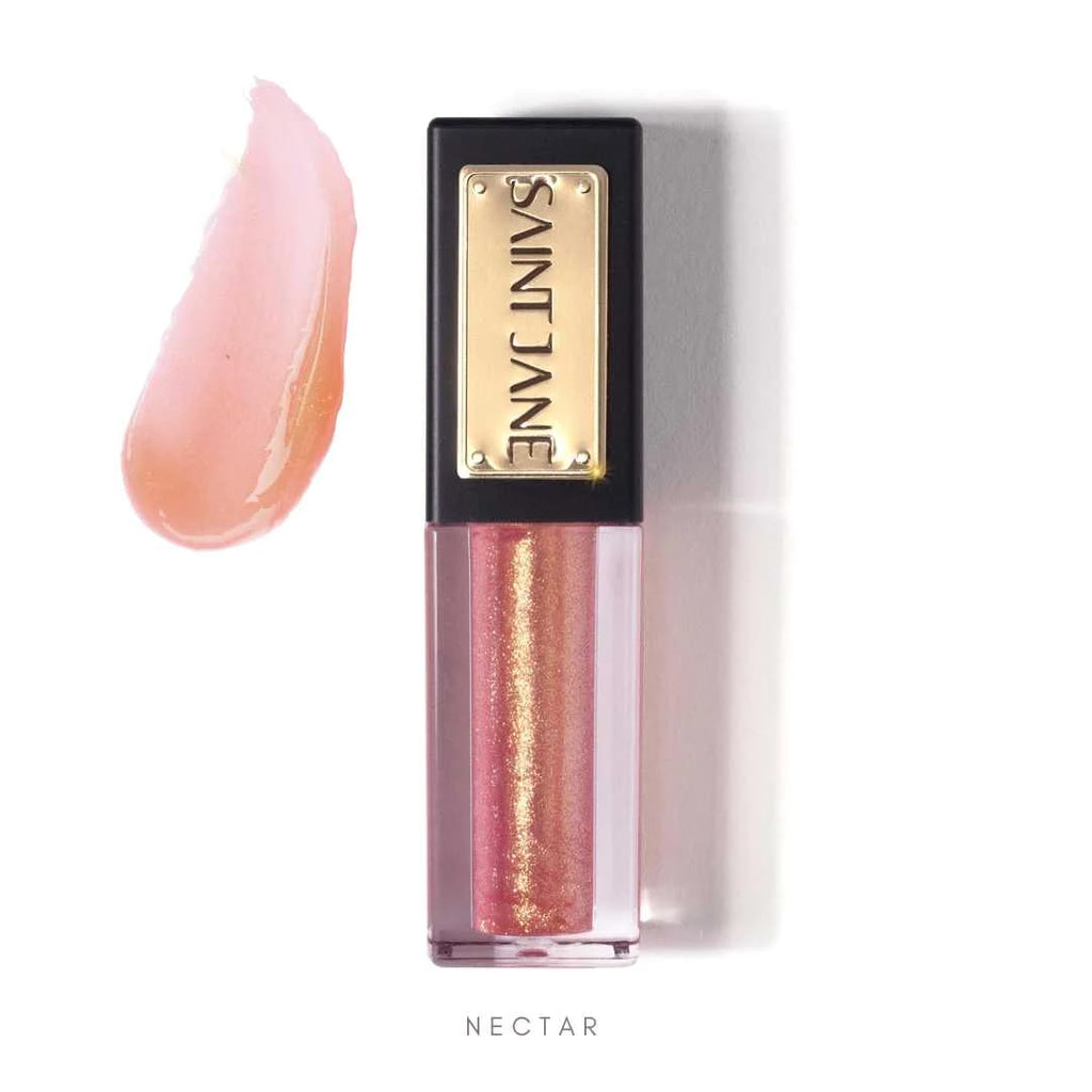 SAINT JANE Nectar Lip Oil – Luxury Floral-Infused Clean Skincare (0.15 oz / 4.5 ml)