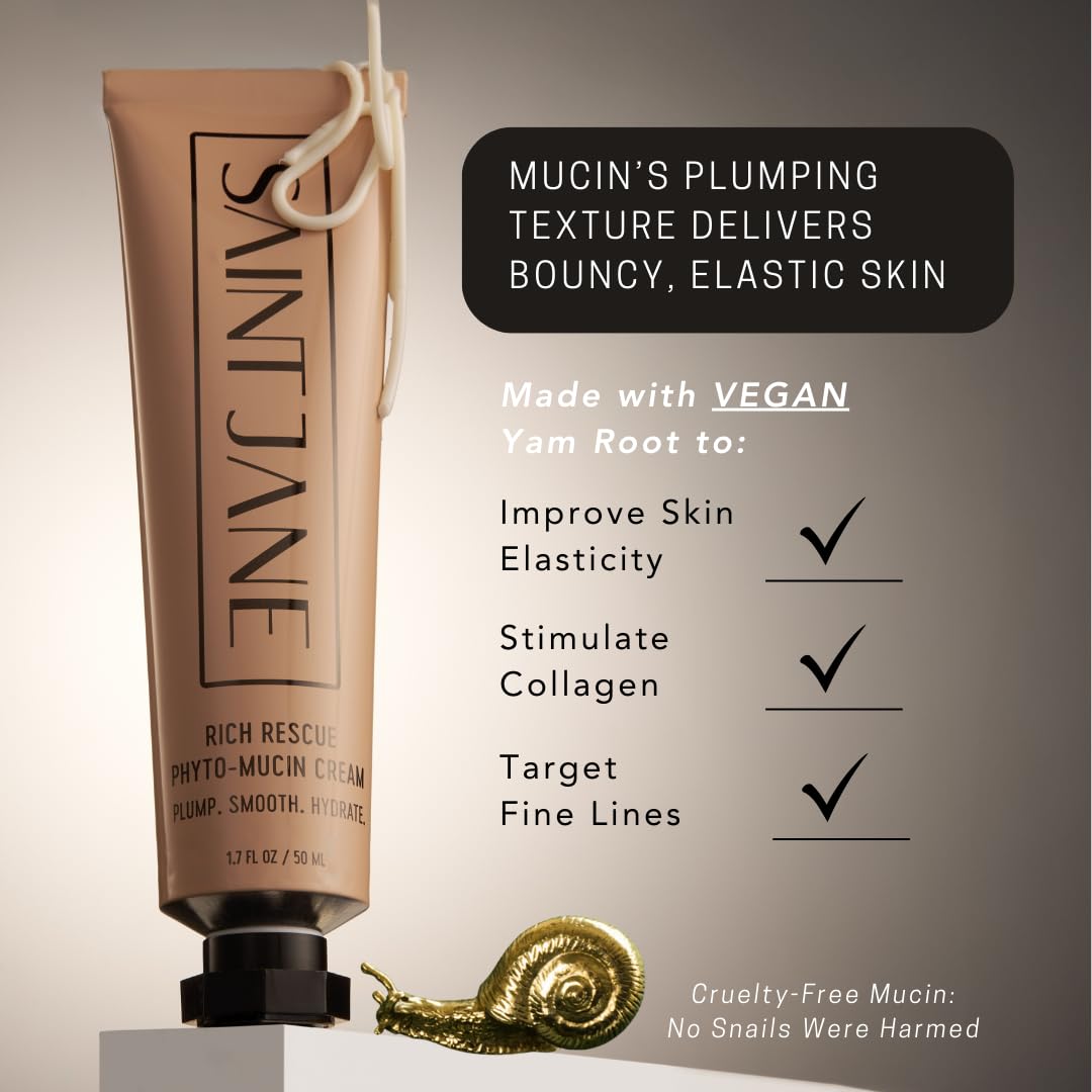 SAINT JANE Rich Rescue Phyto Mucin Cream | Plump, Hydrate, Smooth