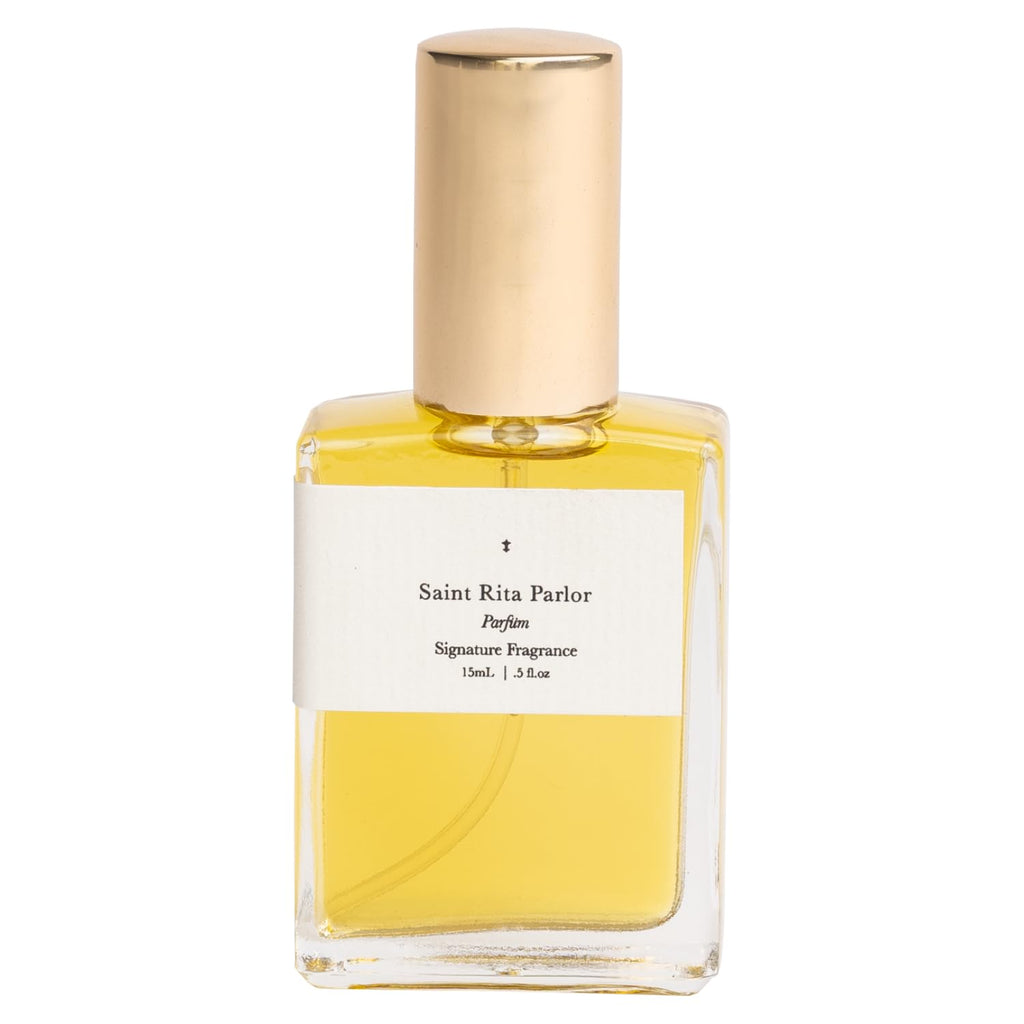 Saint Rita Parlor Signature Parfum – Luxury Unisex Fragrance, Rose, Whiskey & Tobacco, 15mL