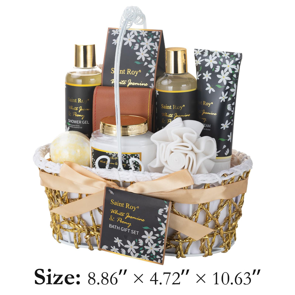 Saint Roy Spa Gift Basket Set for Women – Luxury Bath & Body Gift